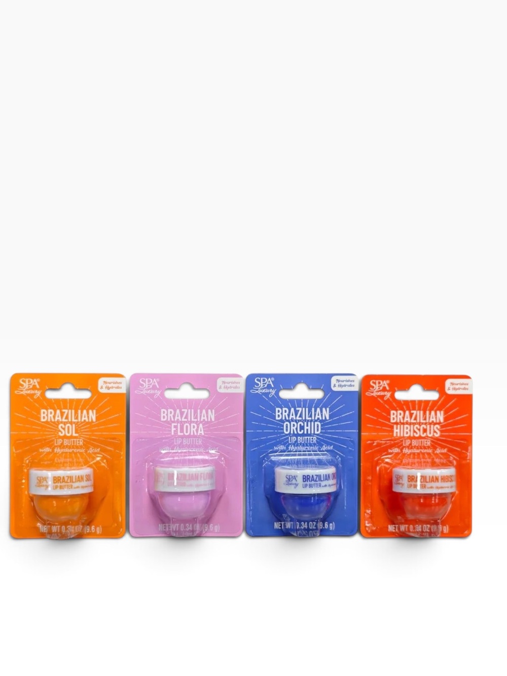SPA Luxury Brazilian Scented Lip Butter-  Set of 4